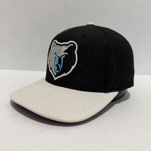 Mitchell & Ness Memphis Grizzlies NBA Snapback Hat Black Grey Flat Brim Speckle
